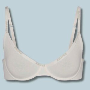 Skims Cotton Demi Bra White